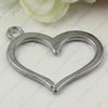Pendant. Fashion Zinc Alloy jewelry findings. Heart 28x31mm. Sold by KG