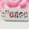 Pendant. Fashion Zinc Alloy jewelry findings. Rectangle 23x11mm. Sold by KG
