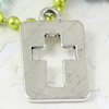 Pendant. Fashion Zinc Alloy jewelry findings.Rectangle Hollow 20x12mm. Sold by KG
