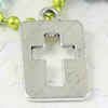 Pendant. Fashion Zinc Alloy jewelry findings.Rectangle Hollow 20x12mm. Sold by KG