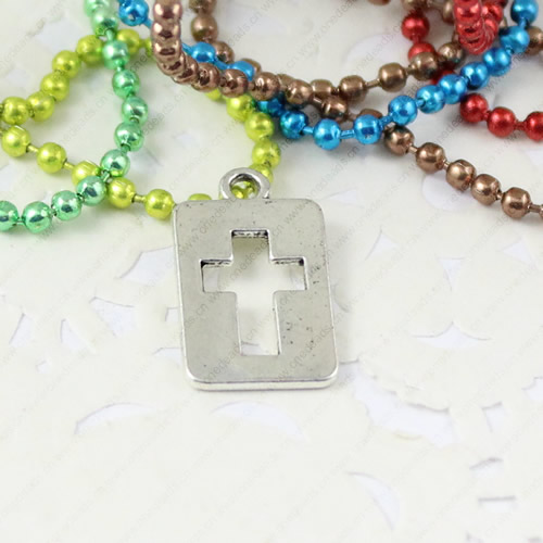 Pendant. Fashion Zinc Alloy jewelry findings.Rectangle Hollow 20x12mm. Sold by KG