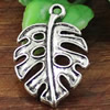 Pendant. Fashion Zinc Alloy jewelry findings. Lear 28x18mm. Sold by KG
