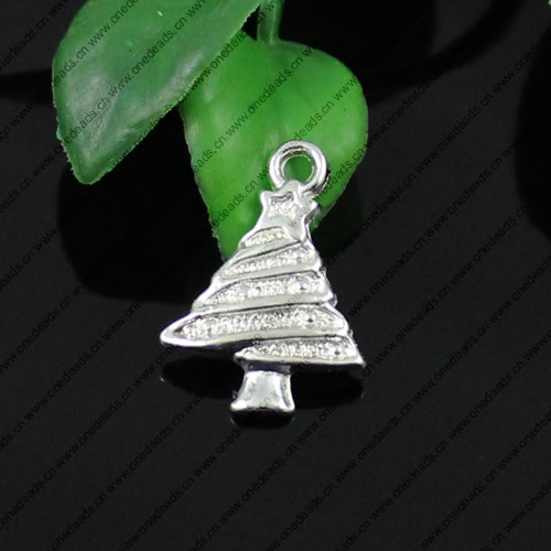 Pendant. Fashion Zinc Alloy jewelry findings. Tree 19x13mm. Sold by KG
