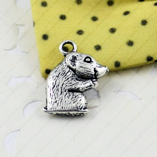 Pendant. Fashion Zinc Alloy jewelry findings. Animal 17x12mm. Sold by KG