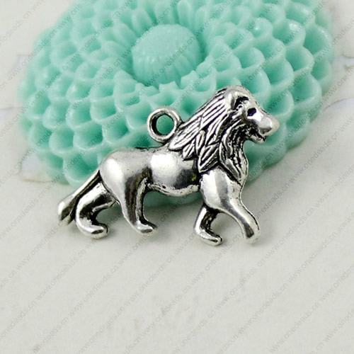 Pendant. Fashion Zinc Alloy jewelry findings. Animal 16x26mm. Sold by KG