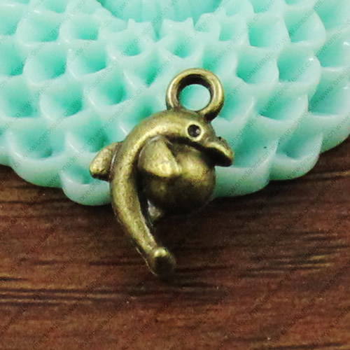 Pendant. Fashion Zinc Alloy jewelry findings. Animal 15x10mm. Sold by KG