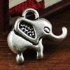 Pendant. Fashion Zinc Alloy jewelry findings. Animal 12x14mm. Sold by KG