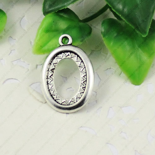 Zinc Alloy Cabochon Settings. Fashion Jewelry Findings. 26x18mm Inner dia 18x13mm. Sold by KG