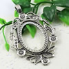 Zinc Alloy Cabochon Settings. Fashion Jewelry Findings. 80x57mm Inner dia 40x30mm. Sold by PC
