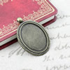 Zinc Alloy Cabochon Settings. Fashion Jewelry Findings. 57.5x40mm Inner dia: 41x31mm. Sold by PC
