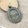 Zinc Alloy Cabochon Settings. Fashion Jewelry Findings. 41x29mm Inner dia: 25x19.5mm. Sold by Bag