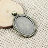 Zinc Alloy Cabochon Settings. Fashion Jewelry Findings. 38x26mm Inner dia: 25x19mm. Sold by Bag
