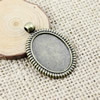 Zinc Alloy Cabochon Settings. Fashion Jewelry Findings. 38x26mm Inner dia: 25x19mm. Sold by Bag