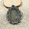 Zinc Alloy Cabochon Settings. Fashion Jewelry Findings. 43.5x32mm Inner dia: 25x19.5mm. Sold by Bag