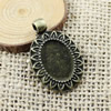 Zinc Alloy Cabochon Settings. Fashion Jewelry Findings. 33x22mm Inner dia: 18x13.5mm. Sold by Bag
