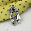 Pendant. Fashion Zinc Alloy jewelry findings. People 22x12mm. Sold by KG