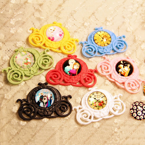 Resin Cabochon Settings, Mixed color, Fashion Jewelry findings,44x68mm Inner dia:25mm, Sold by PC