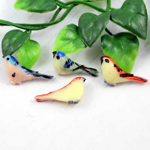 Back Resin Cute Bird Cabochons Jewelry Fit Mobile Phone Hairpin Headwear Yearning DIY Accessories 27x12mm,Sold by PC