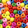 Wooden Beads, Fashion DIY-accessories for Bracelet/Necklace Mixed color Round 6mm,Hole:2.5mm Sold by KG