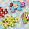 Wooden Button/Beads, Fashion DIY-accessories Mixed color Mixed Pattern Elephant, 20x29mm, Hole:1mm Sold by Bag
