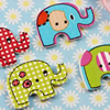 Wooden Button/Beads, Fashion DIY-accessories Mixed color Mixed Pattern Elephant, 20x29mm, Hole:1mm Sold by Bag