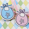 Wooden Cabochons Baby Scarf For Barrette/Decoration Jewelry DIY-Accessories 44x22mm Sold by Bag