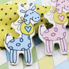 Wooden Cabochons giraffe For Barrette/Decoration Jewelry DIY-Accessories 48x23mm Sold by Bag