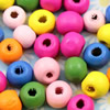 Wooden Beads, Fashion DIY-accessories for Bracelet/Necklace Mixed color Round 7x8mm,Hole:2.5mm Sold by KG
