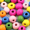 Wooden Beads, Fashion DIY-accessories for Bracelet/Necklace Mixed color Round 7x8mm,Hole:2.5mm Sold by KG