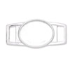 Zinc Alloy Cameo/Glass/Cabochon Frame bezel Settings, Fashion for DIY Bracelet Jewelry findings,20x42mm inner dia:18x25mm Sold by PC
