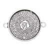 Zinc Alloy Cameo/Glass/Cabochon Frame bezel Heart Settings, Fashion for DIY Bracelet Jewelry findings,27x34mm.inner dia:25mm Sold by PC