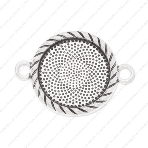 Zinc Alloy Cameo/Glass/Cabochon Frame bezel Settings, Fashion for DIY Bracelet Jewelry findings,19.5x27mm.Inner Dia:16mm Sold by PC 