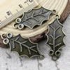 Pendant. Fashion Zinc Alloy jewelry findings. Leaf 36x16mm. Sold by KG
