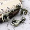 Pendant. Fashion Zinc Alloy jewelry findings. Animal 20x21mm. Sold by KG
