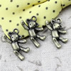 Pendant. Fashion Zinc Alloy jewelry findings. Animal 19x10mm. Sold by KG
