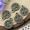 Pendant. Fashion Zinc Alloy jewelry findings. Peace 13x17mm. Sold by KG
