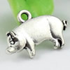 Pendant/Charm, Fashion Zinc Alloy Jewelry Findings, Lead-free, Animal 19x12mm, Sold by KG