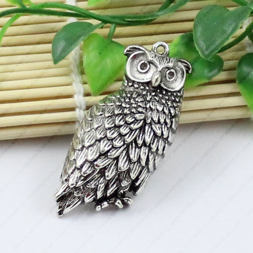 Pendant/Charm. Fashion Zinc Alloy Jewelry Findings. Lead-free. Animal 56x24mm Sold by KG