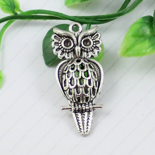 Pendant/Charm, Fashion Zinc Alloy Jewelry Findings, Lead-free, Animal 18x41mm, Sold by KG