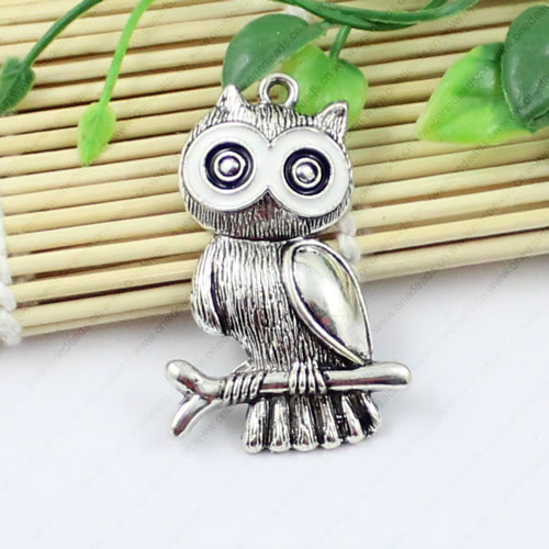 Pendant/Charm, Fashion Zinc Alloy Jewelry Findings, Lead-free, Animal 55x36mm, Sold by KG