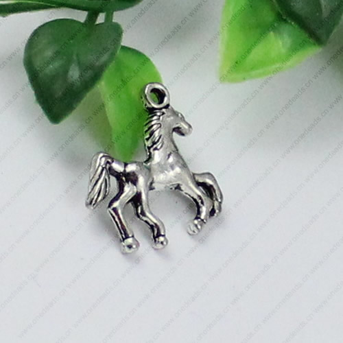 Pendant/Charm, Fashion Zinc Alloy Jewelry Findings, Lead-free, Animal 23x22mm, Sold by KG