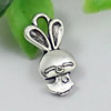 Pendant/Charm. Fashion Zinc Alloy Jewelry Findings. Lead-free. Animal 22x11mm. Sold by KG