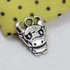 Pendant/Charm. Fashion Zinc Alloy Jewelry Findings. Lead-free. Animal  15x12mm. Sold by KG