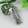 Pendant/Charm, Fashion Zinc Alloy Jewelry Findings, Lead-free, Animal 32x20mm, Sold by KG