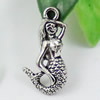 Pendant/Charm, Fashion Zinc Alloy Jewelry Findings, Lead-free, Animal 23x12mm, Sold by KG
