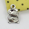 Pendant/Charm. Fashion Zinc Alloy Jewelry Findings. Lead-free. Animal 15x9mm. Sold by KG