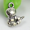 Pendant/Charm. Fashion Zinc Alloy Jewelry Findings. Lead-free. Animal 16x13mm. Sold by KG