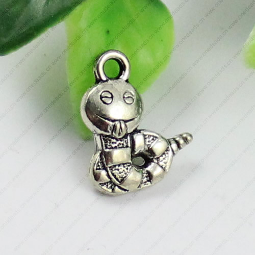 Pendant/Charm. Fashion Zinc Alloy Jewelry Findings. Lead-free. Animal 16x13mm. Sold by KG