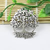 Pendant/Charm, Fashion Zinc Alloy Jewelry Findings, Lead-free, Tree 46x50mm, Sold by KG