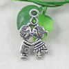 Pendant/Charm, Fashion Zinc Alloy Jewelry Findings, Lead-free, Children 37x16mm, Sold by KG